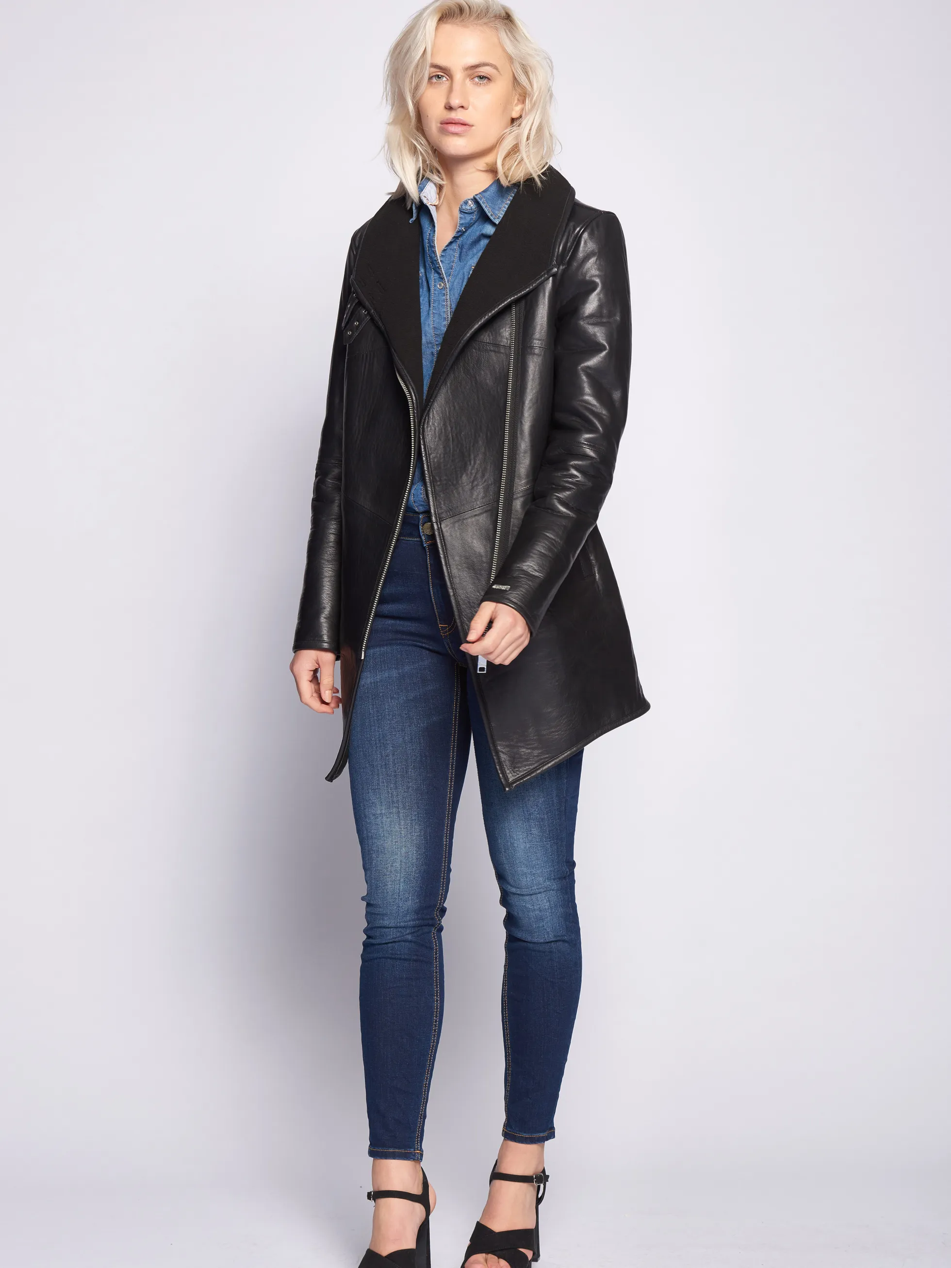 Lederkurzmantel Corning