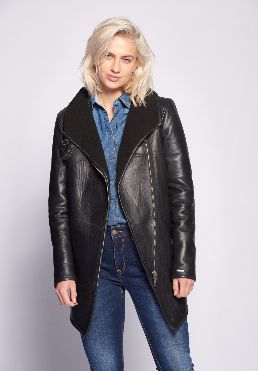 Lederkurzmantel Corning