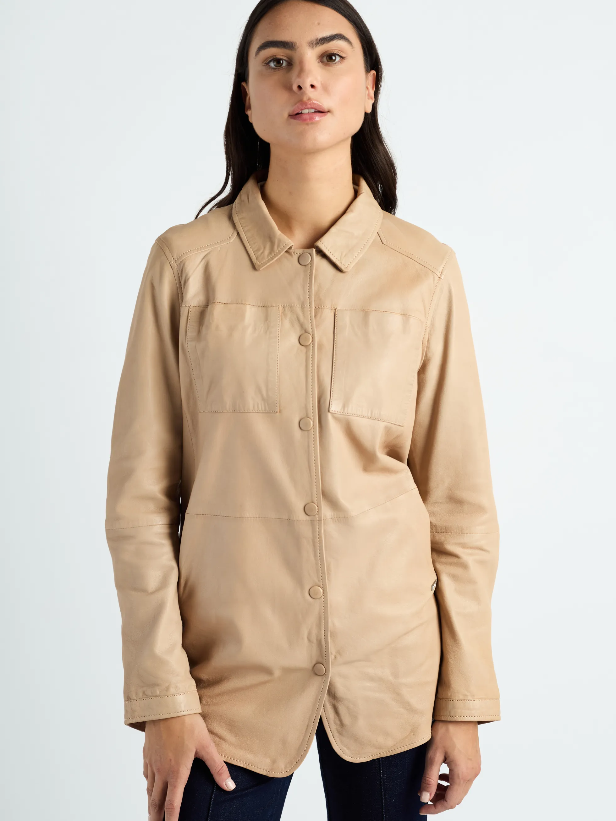 Lederkurzmantel 42020135