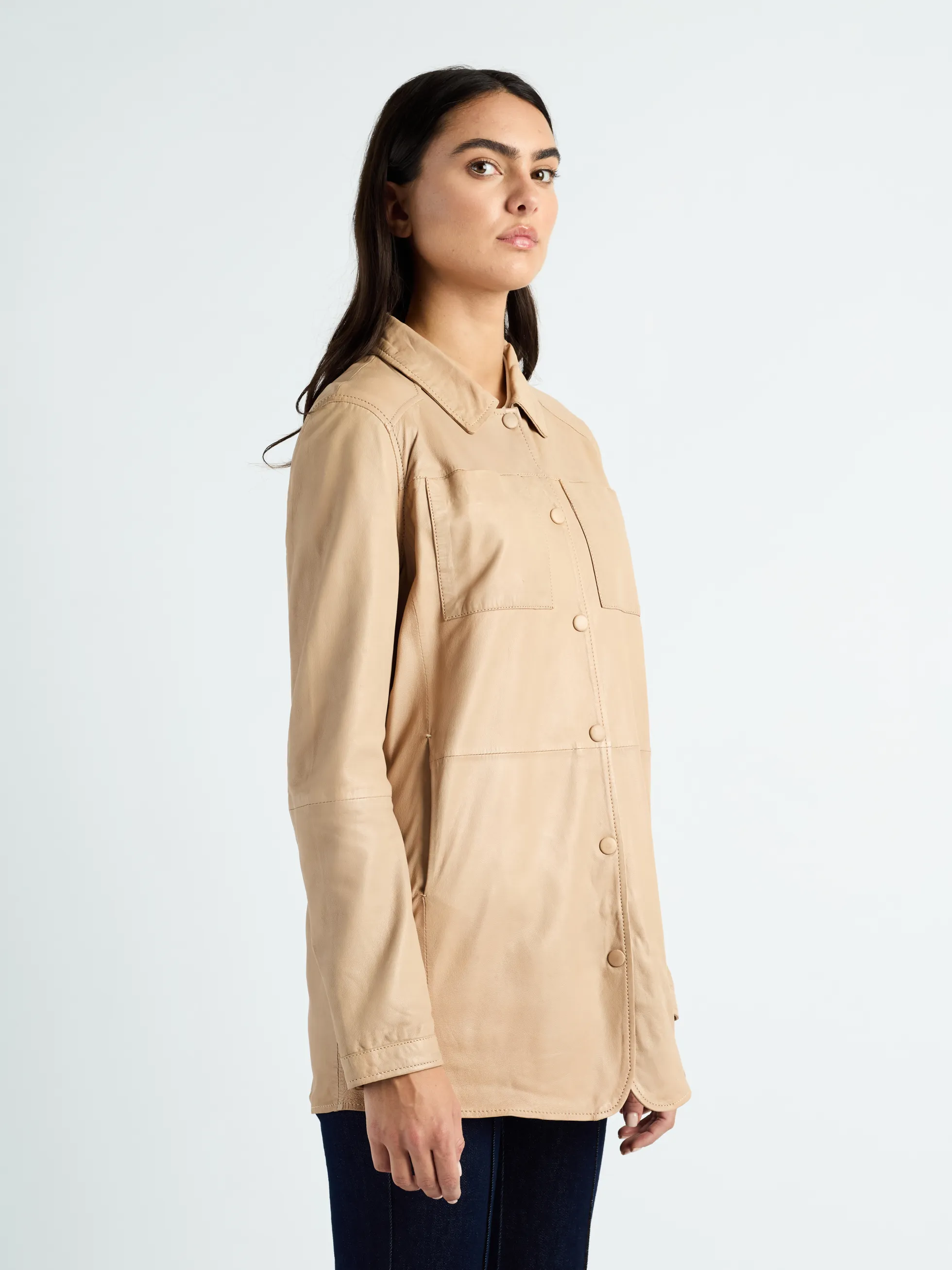 Lederkurzmantel 42020135