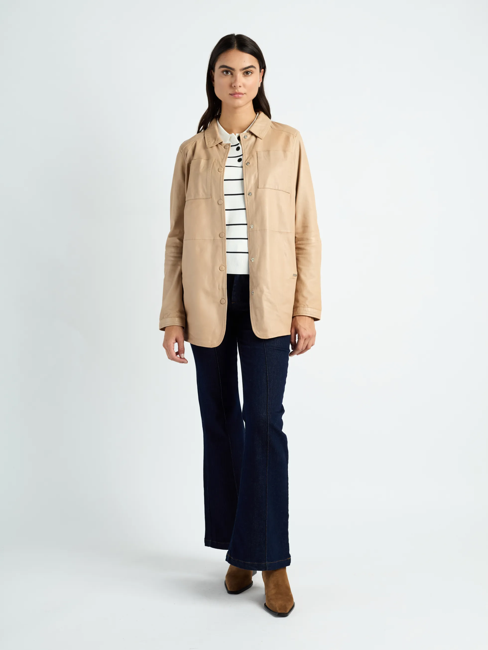 Lederkurzmantel 42020135