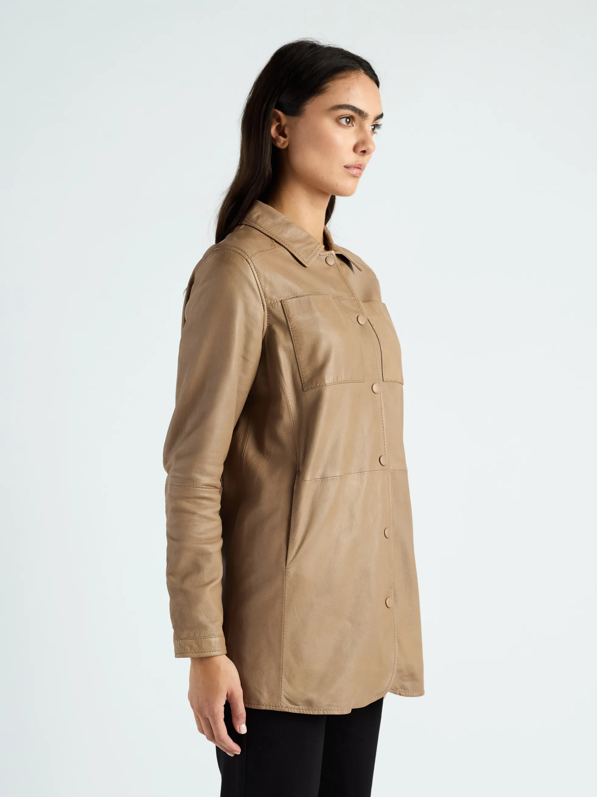 Lederkurzmantel 42020135