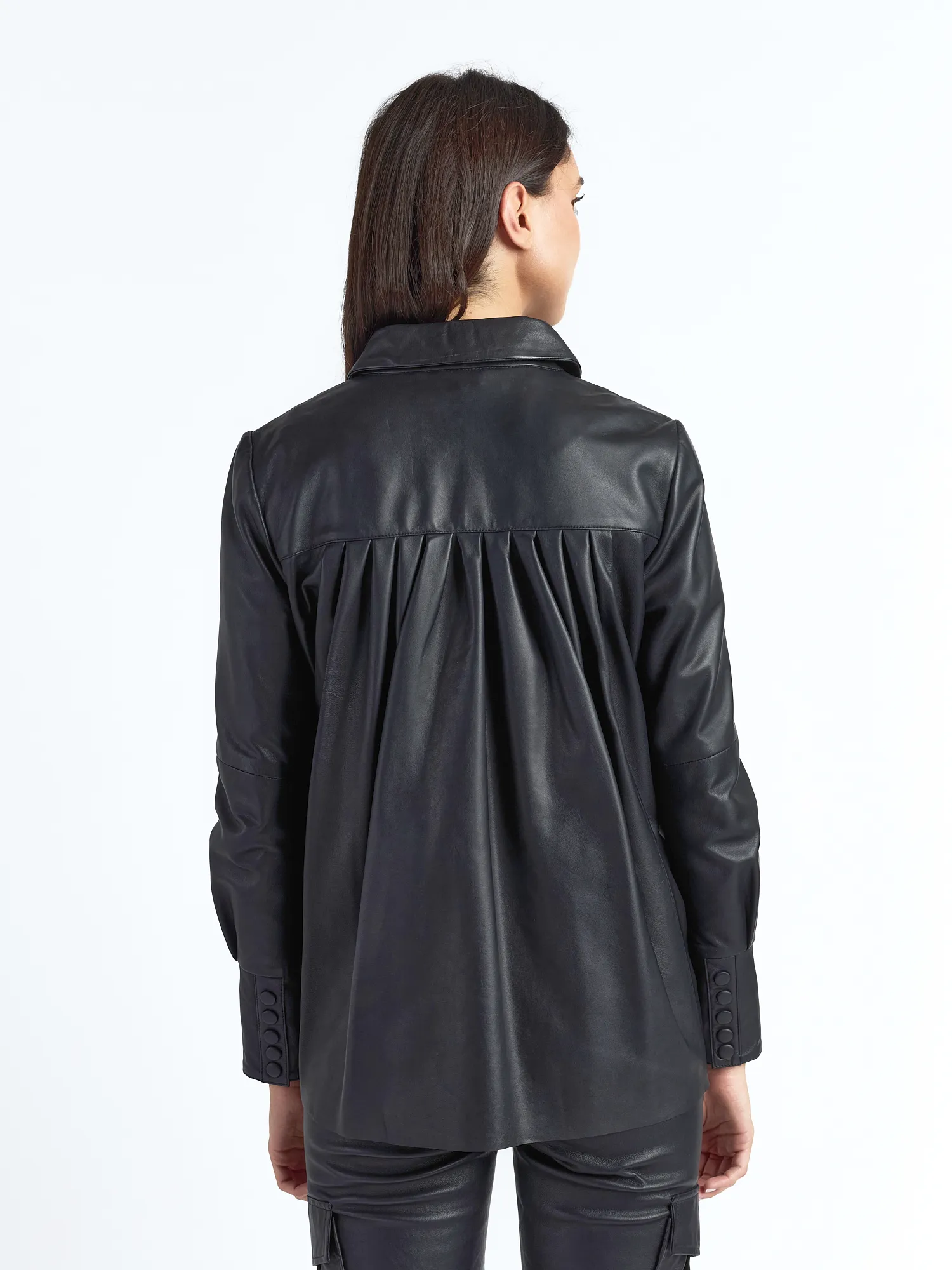 Lederbluse 42021152