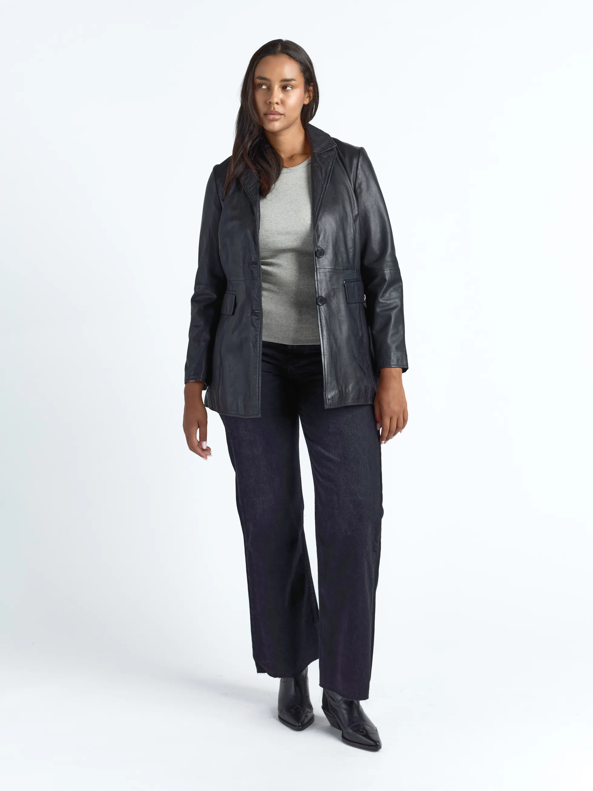 Leder Blazer 42023100