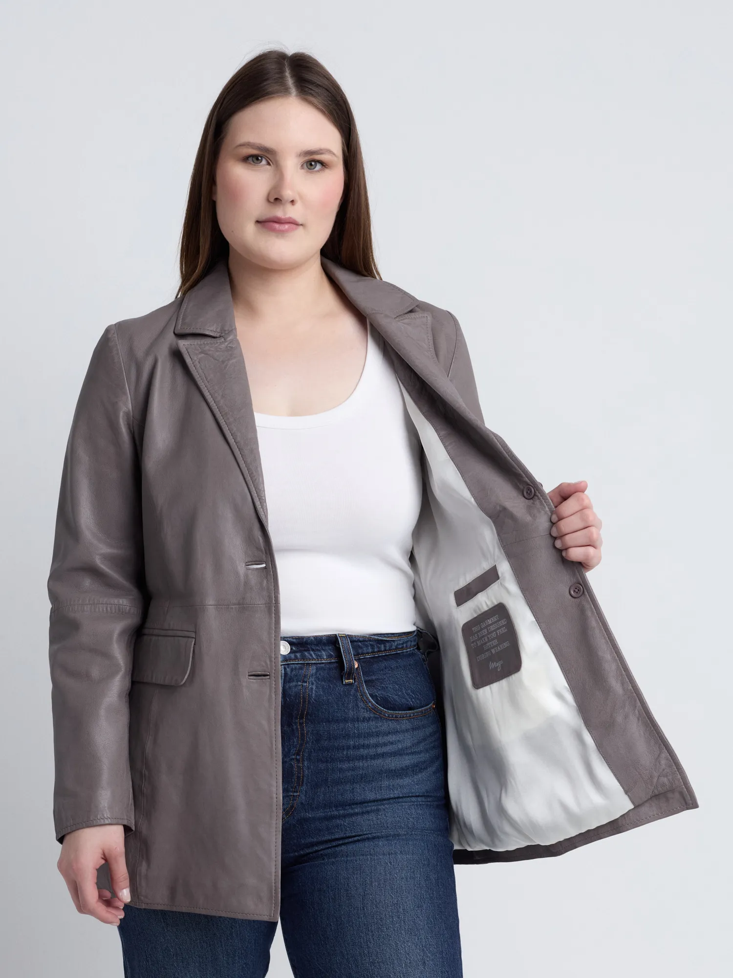 Leder Blazer 42023100