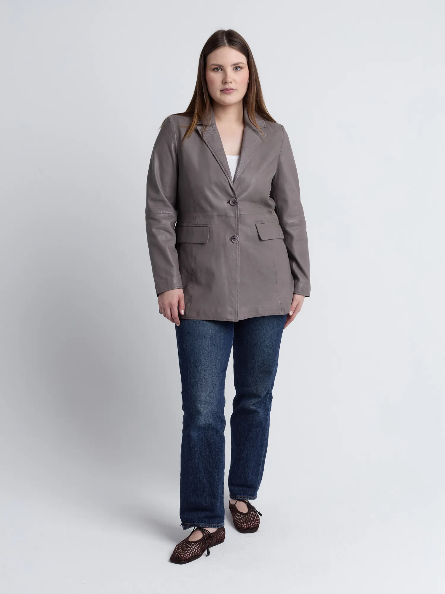 Leder Blazer 42023100