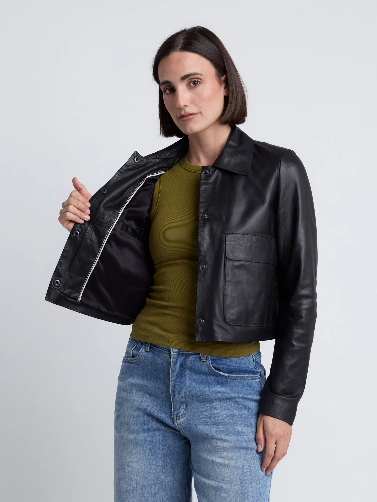 Lederjacke 42024082