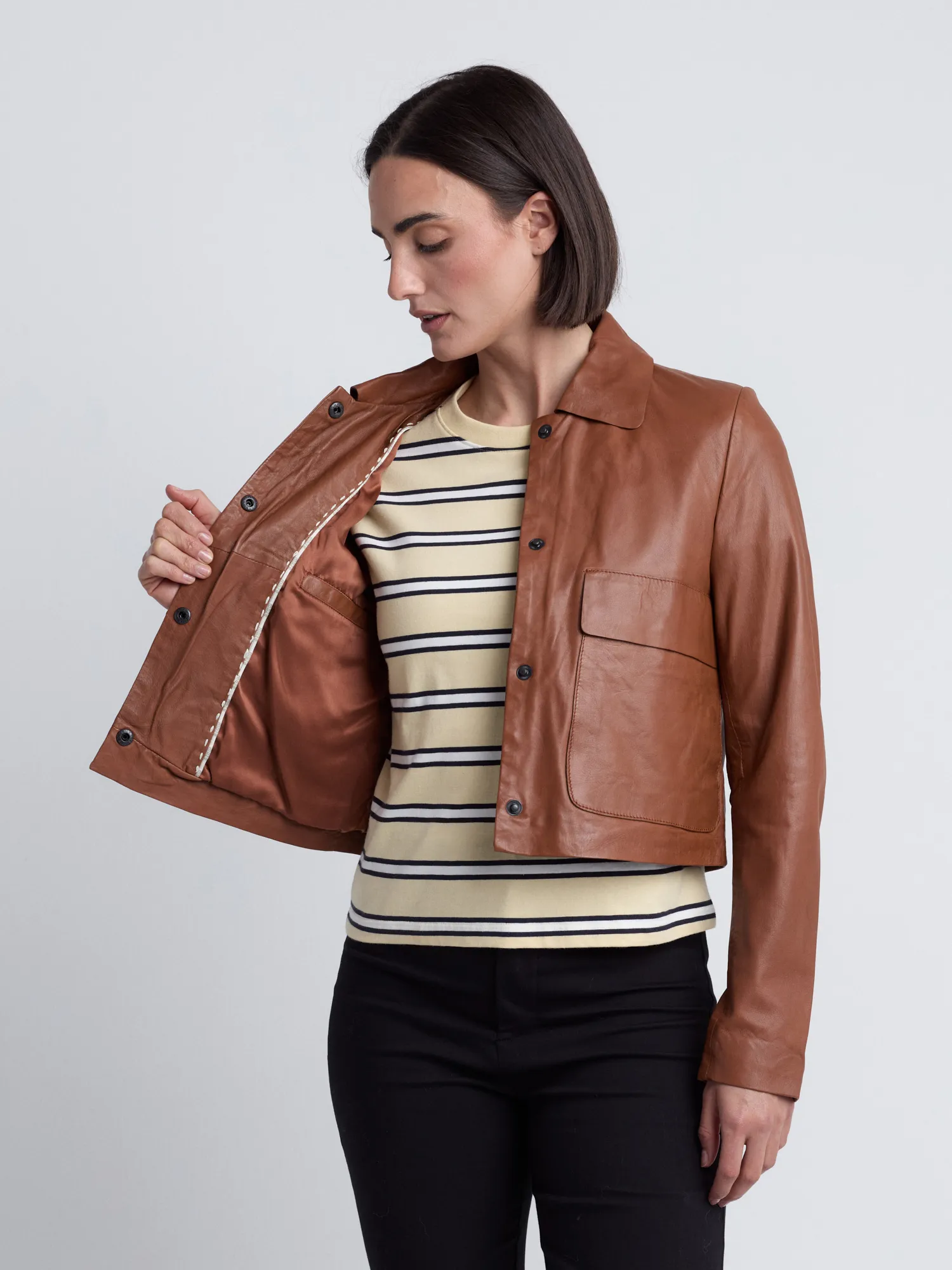 Lederjacke 42024082