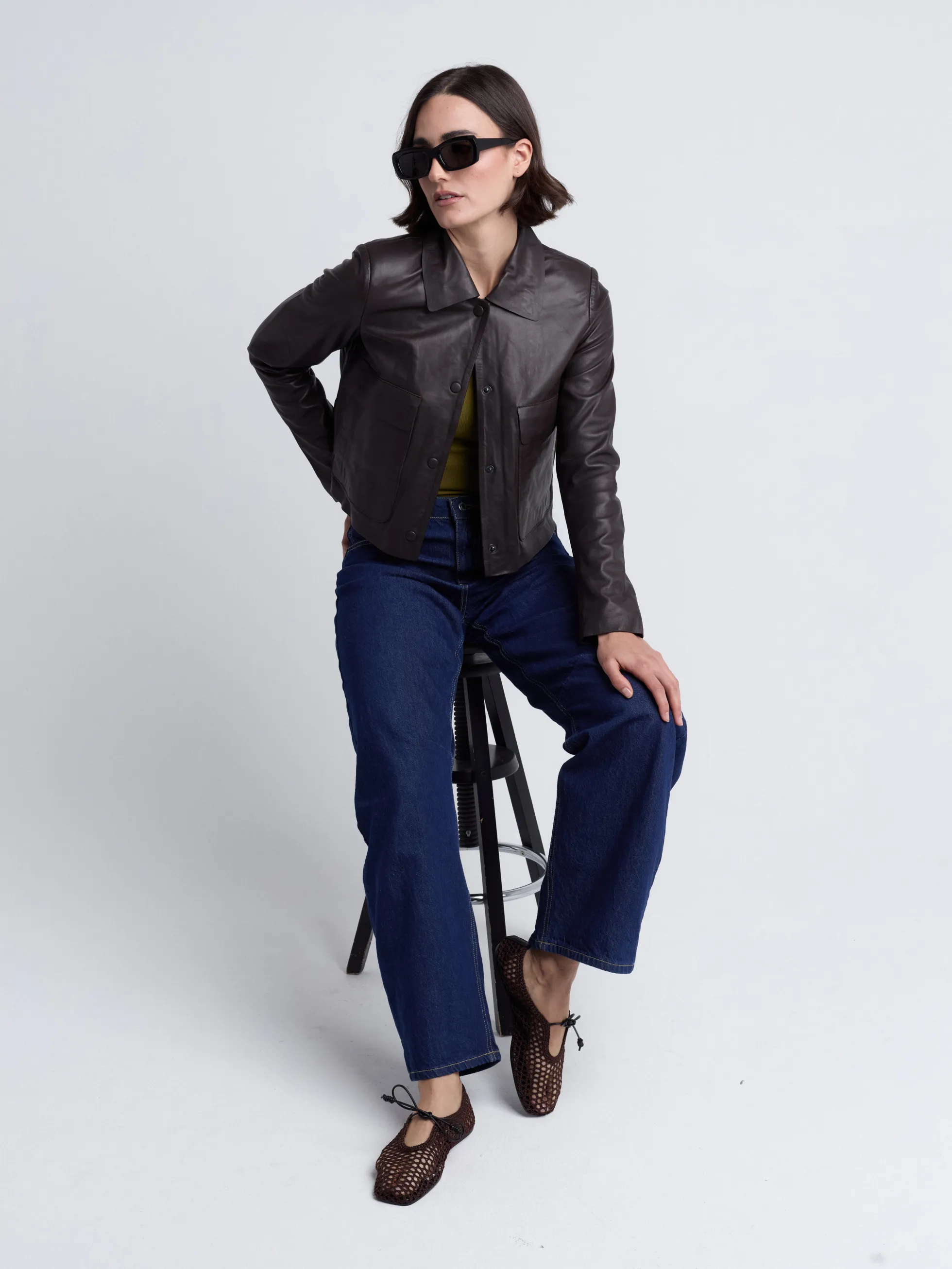 Lederjacke 42024082