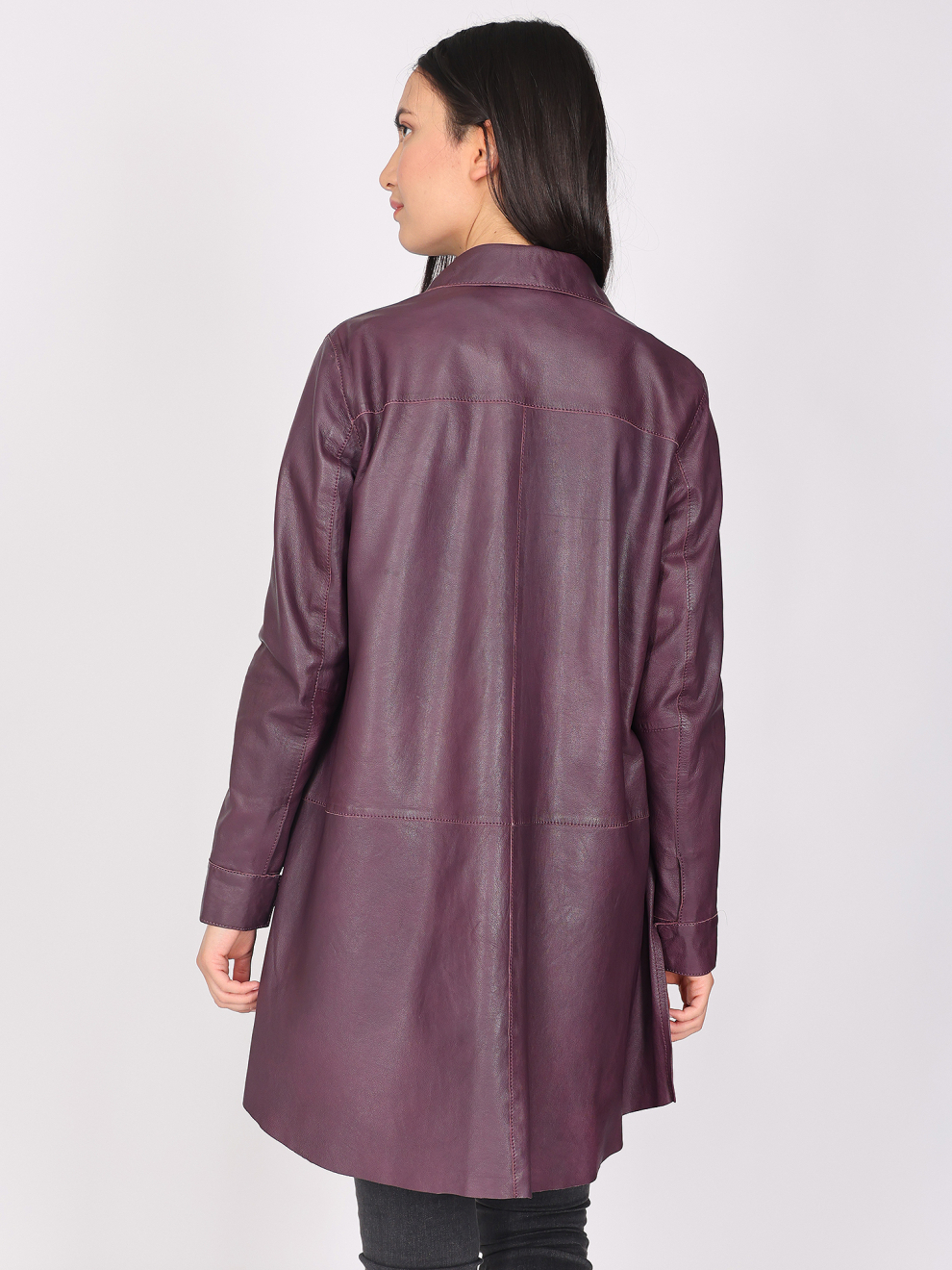 Hemdkleid aus Leder 42021101