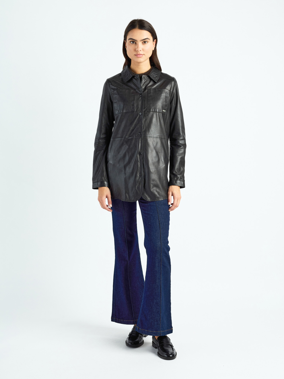 Lederkurzmantel 42020135