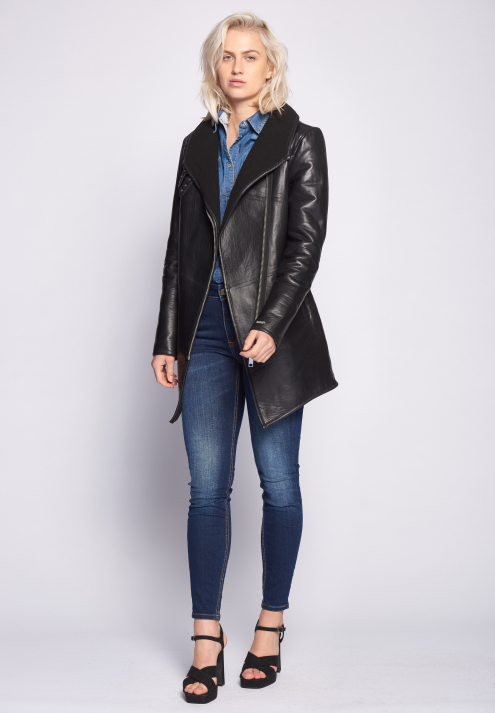 Lederkurzmantel Corning