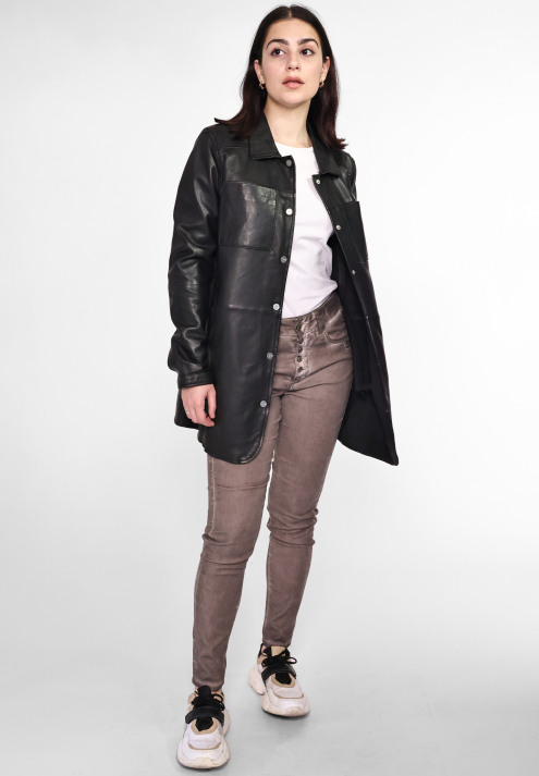 Lederkurzmantel 42020135