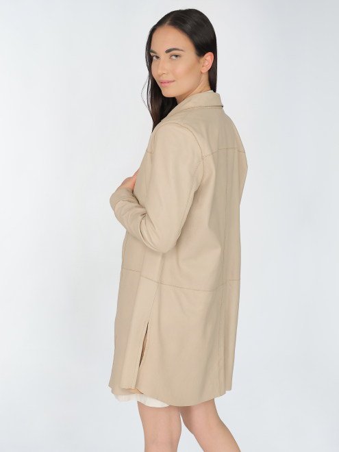 Hemdkleid aus Leder 42021101