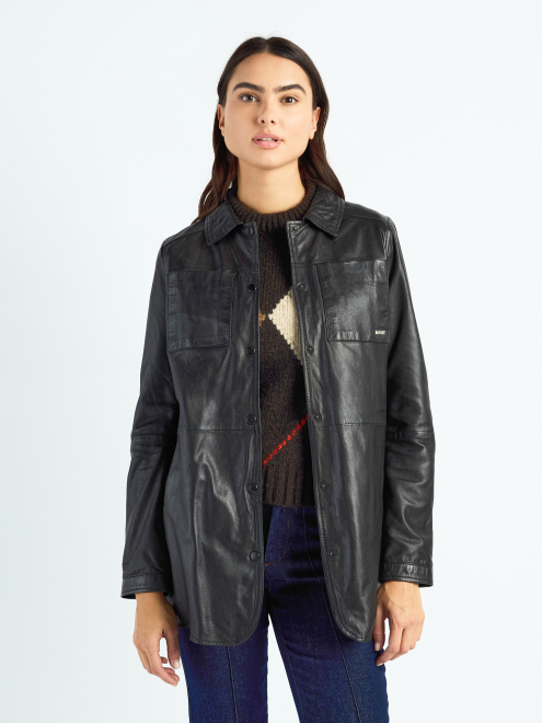 Lederkurzmantel 42020135